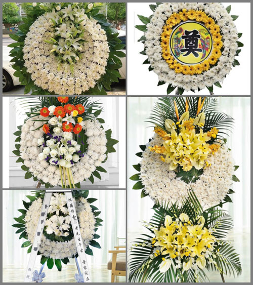 安徽蚌埠市怀远县褚集镇池庙村花圈速递